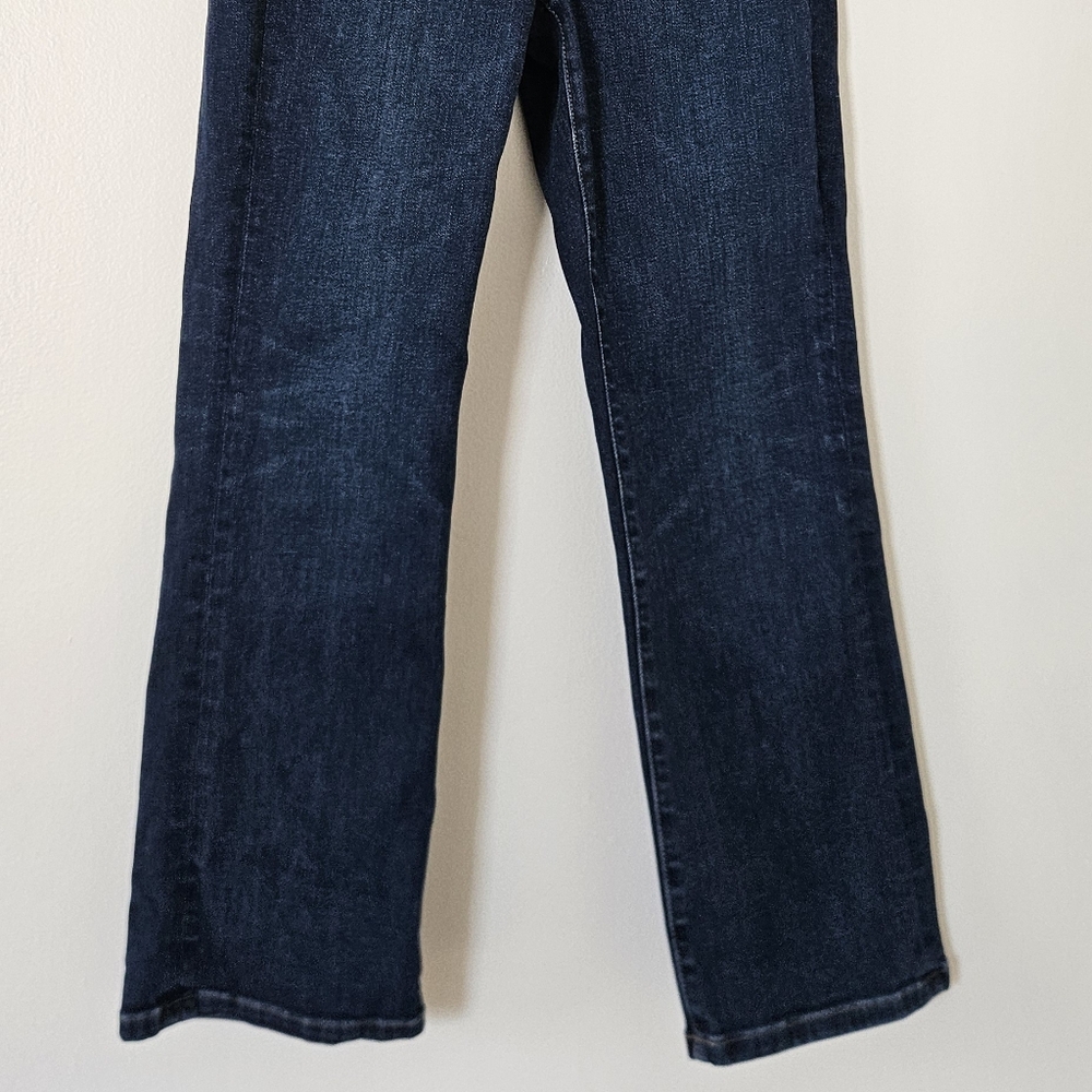 AYR Womens Jeans The Pop 25S Short Dark Wash Straight Leg Classic USA Made Crop - Picture 3 of 10